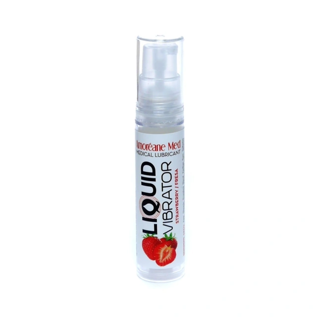 Wibrator w płynie Liquid Vibrator Strawberry 10ml Amoreane | 100% ORYGINAŁ| DYSKRETNA PRZESYŁKA